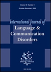 INTERNATIONAL JOURNAL OF LANGUAGE & COMMUNICATION DISORDERS杂志封面